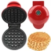 Cross-border portable household waffle maker, mini breakfast machine, baking cake, heart-shaped round thin pancake, electric griddle Item Picture